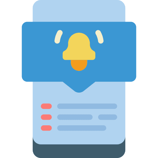 Notifications mobile device phone icon