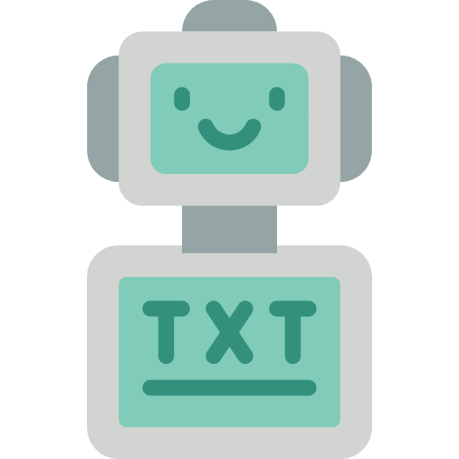 Robot computer robot programming icon