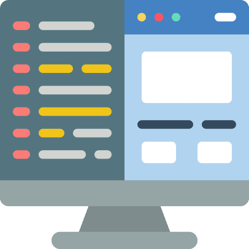 Web development coding programming computer icon