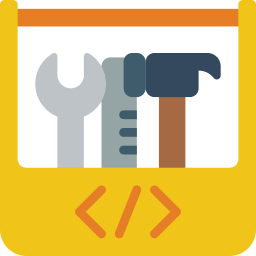 Toolbox computer commands code icon