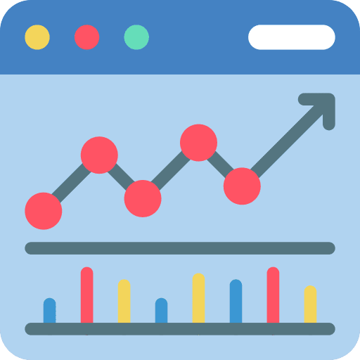 Analytics computer analytics coding icon
