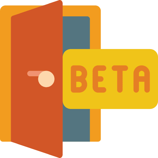 Beta beta software coding icon