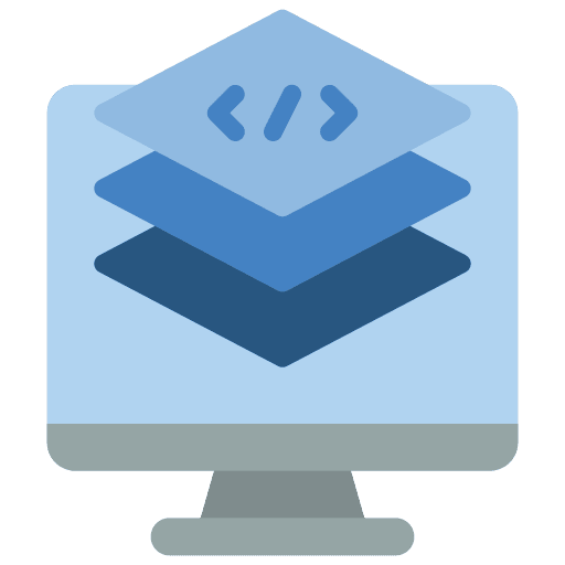 Computer desktop monitor computer icon