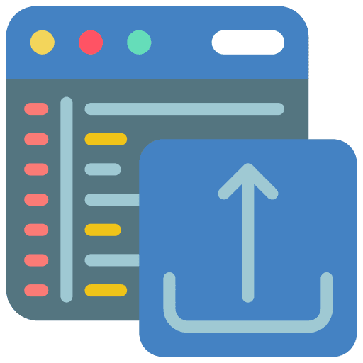 Data share window code coding icon