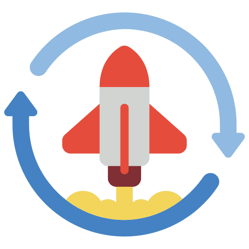 Launch launch rocket programming icon