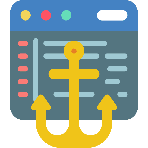 Anchor code computer window icon