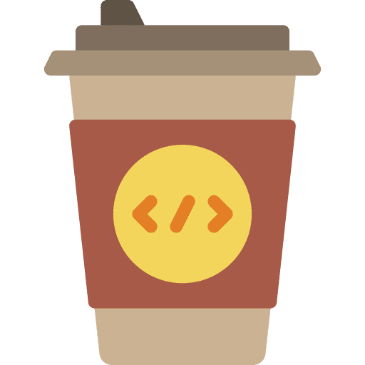 Coffee programming beverage computer icon