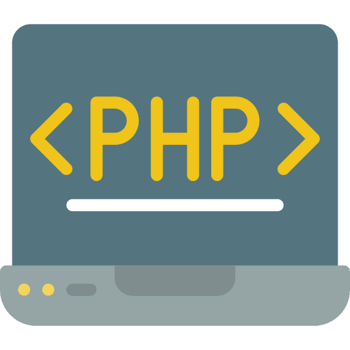 Laptop code laptop server icon