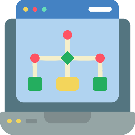 Laptop coding laptop programming icon