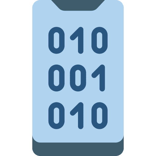 Binary code coding code binary code icon