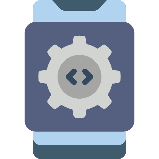 Mobile app development programming mobile icon