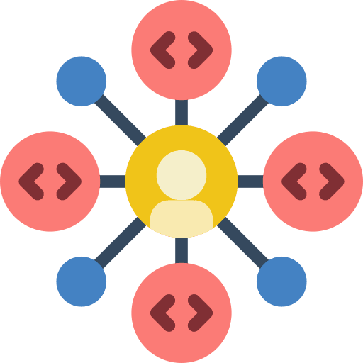 Network code computer coding icon