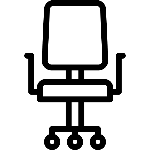 Office chair furniture chair work icon