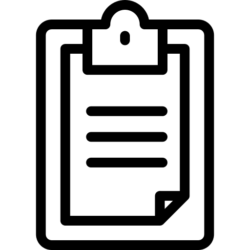 Clipboard survey inquiry files and folders icon Clipboard survey inquiry files and folders icon
