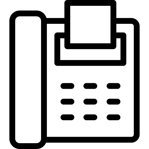 Fax landline fax communications icon Fax landline fax communications icon