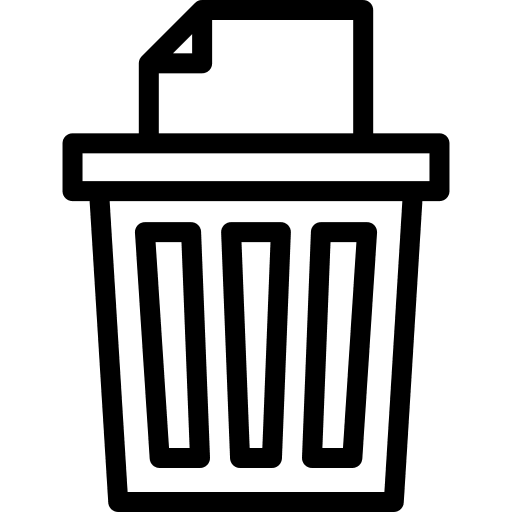 Paper bin can bin miscellaneous icon