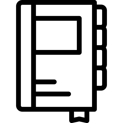 Agenda bookmark business education icon Agenda bookmark business education icon