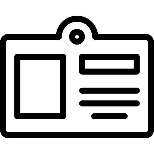 Id card pay card pass business card icon Id card pay card pass business card icon