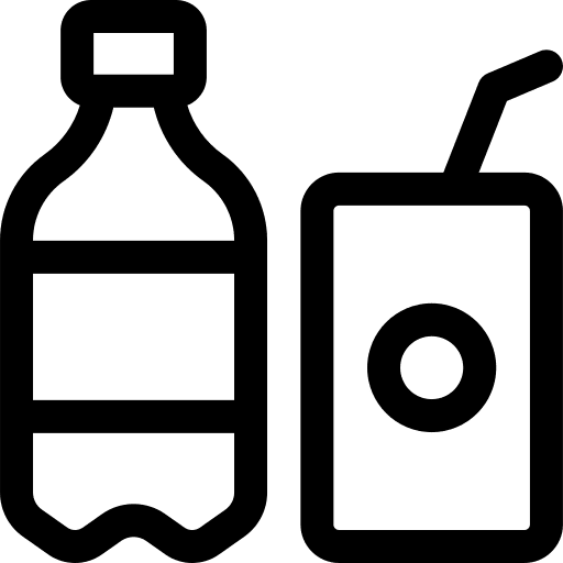 Drink straw bottle liquid icon