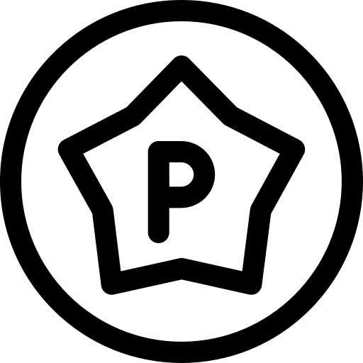 Point star label point icon