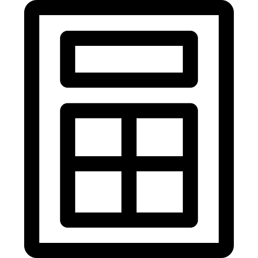 Calculator mathematics electronics calculate icon