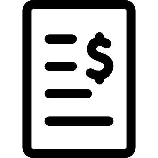 Invoice dollar invoice commerce icon