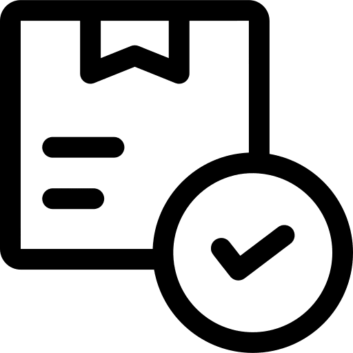 Package verified box delivery icon