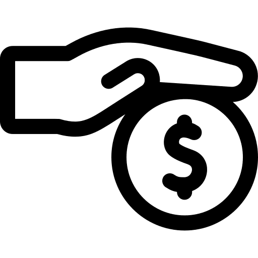 Pay cash currency business and finance icon