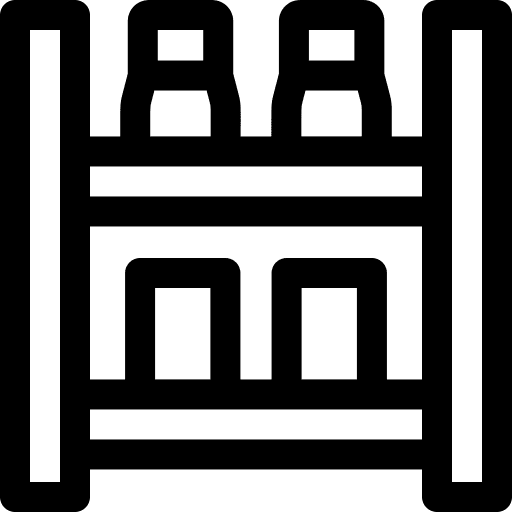 Shelf shopping center shelf retail icon