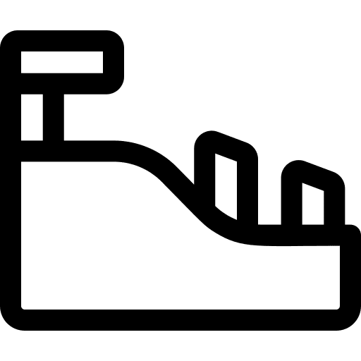 Wedge heel footwear femenine wear icon