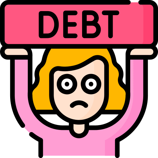 Debt blond broke caucasian icon