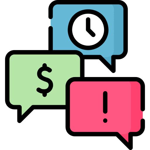 Overdue rush communications warning icon