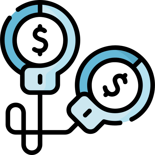 Debt loan bankrupt debt icon