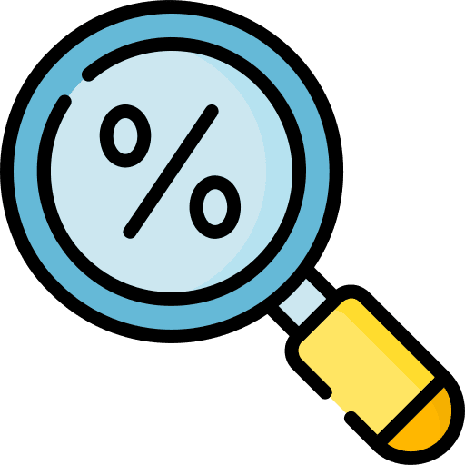 Tax payment charge percentage icon