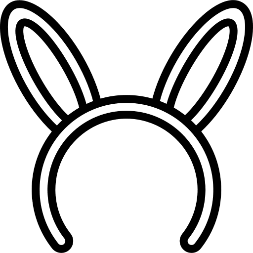 Bunny ears headdress bunny ears birthday and party icon