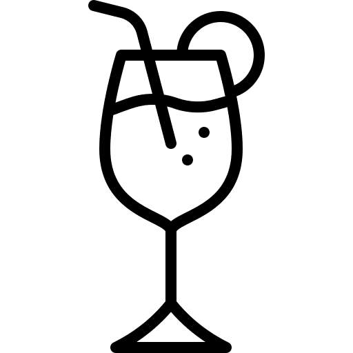 Cocktail drink beverage lemon icon