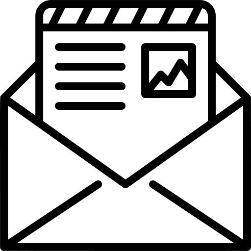 Letter communications postcard letter icon