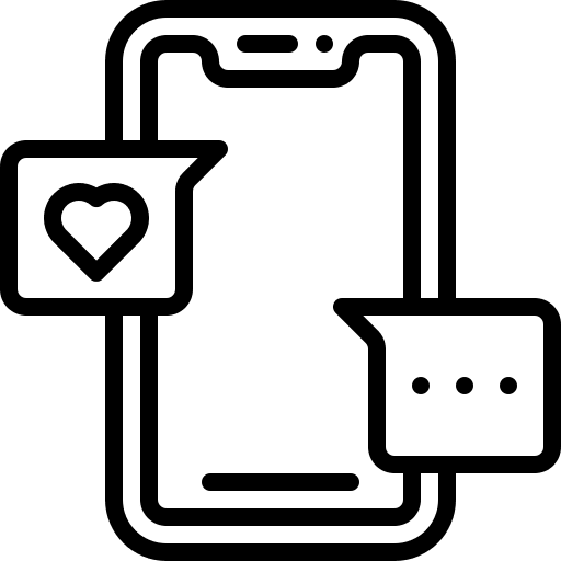 Chat chat box love message chat icon