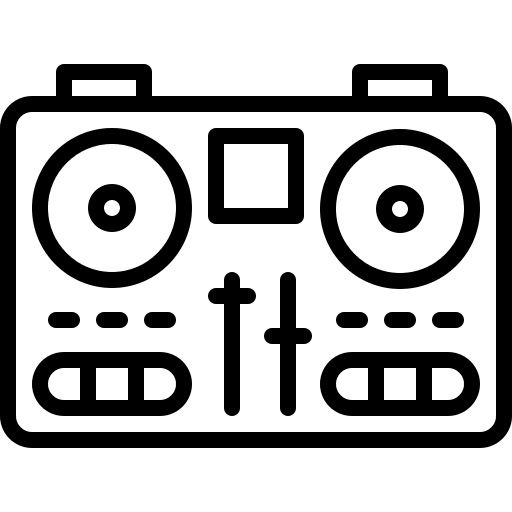 Dj mixer audio mixer music player icon