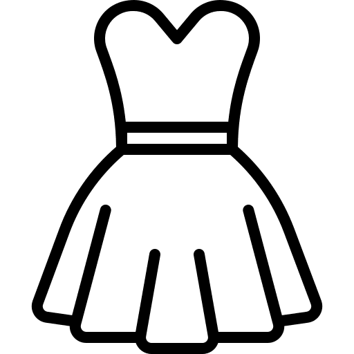 Dress garment elegant femenine icon