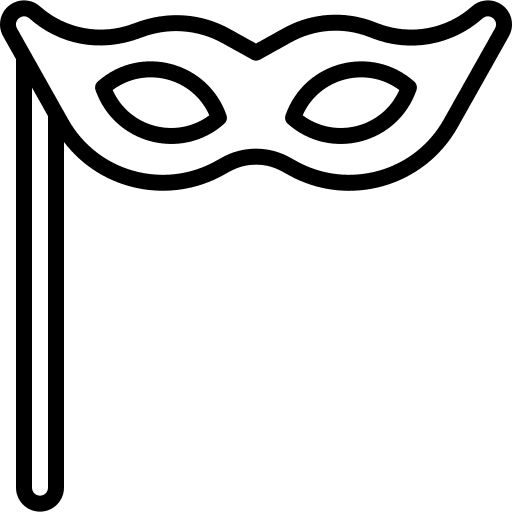 Eye mask birthday and party eye mask party icon