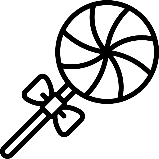 Lollipop food and restaurant dessert spiral icon