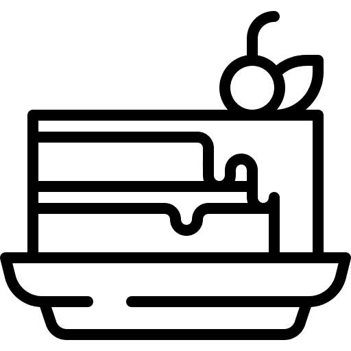 Piece of cake food and restaurant slice piece of cake icon