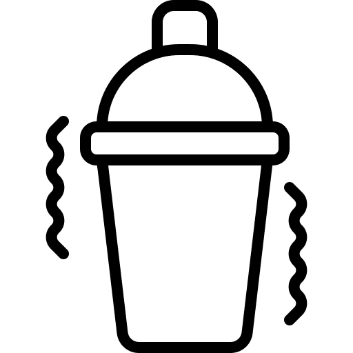 Shaker food and restaurant bar pub icon