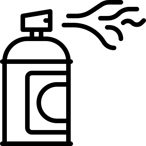 Silly strings birthday and party confetti aerosol icon