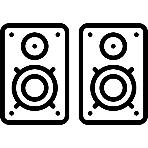 Speakers electronics loud speaker audio system icon