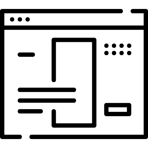 Web symbols layout layouts icon Web symbols layout layouts icon