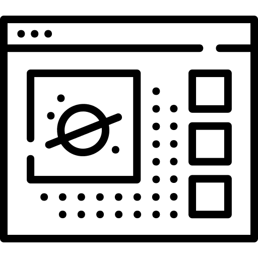 Web widescreen web edit tools icon Web widescreen web edit tools icon