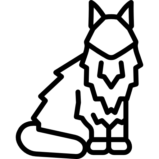 Maine coon cat animals breed pet icon