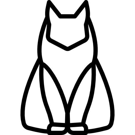 Siberian cat animals feline breed icon Siberian cat animals feline breed icon